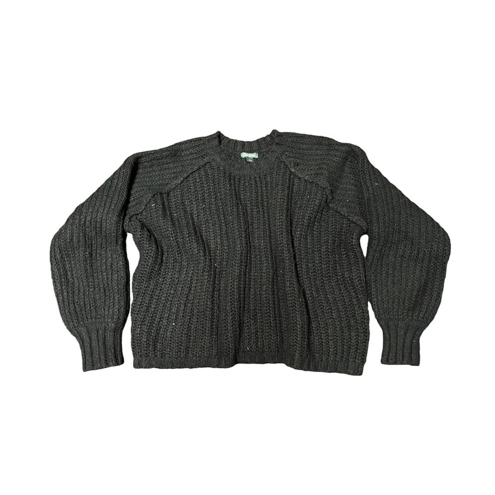Black knit sweater